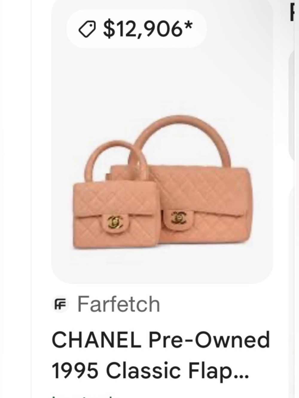 Authentic Chanel ULTRA RARE 90’s Top Handle Mini Kelly “Child” Handbag - Picture 3 of 15